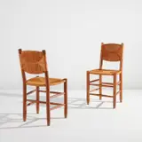 Charlotte Perriand, Pair of chairs, model no. 19, from "L'Équipement de la Maison" series
