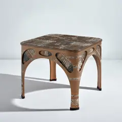 Games table with reversible top by Alasdair Cooke, 2008, Painted wood, fabric, sold Feb 2024