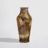 Amphora vase by Stellmacher Riessner & Kessel, circa 1900, Glazed and enameled porcelain, sold Feb 2024