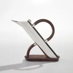 Matteo Thun, "Pinguino" teapot, 1986, Sterling silver, maple, East Indian rosewood