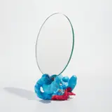 Katie Stout, Unique "Girl Mirror", 2017, Painted ceramic, mirrored glass