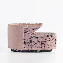 "Salmon Split" by Ron Nagle, 1985, Glazed earthenware, epoxy resin, sold Feb 2024