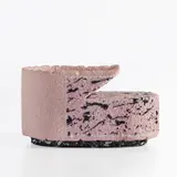Ron Nagle, "Salmon Split", 1985, Glazed earthenware, epoxy resin