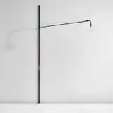 Jean Prouvé, Long swing jib wall light, designed for the École de la Verrerie, Croismare, France, circa 1948, Painted aluminum