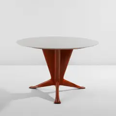 Ico Parisi, Occasional table, circa 1951, Sapele mahogany, marble
