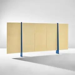 Jean Prouvé, Five-panel screen, designed for Le Centre National d'Enseignement Technique, Cachan, France, circa 1955, Painted steel