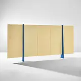 Jean Prouvé, Five-panel screen, designed for Le Centre National d'Enseignement Technique, Cachan, France, circa 1955, Painted steel