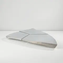 Ron Arad, Unique coffee table, 1991, Stainless steel, steel, acrylic