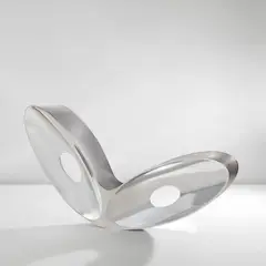"Blo-Void 1" by Ron Arad, 2005, Aluminum, aluminum mesh, sold Dec 2024