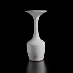 Lucie Rie, Vase with flaring lip, 1972, Stoneware, shiny white glaze
