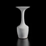 Vase with flaring lip by Lucie Rie, 1972, Stoneware, shiny white glaze, sold Dec 2024