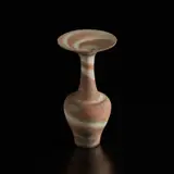 Lucie Rie, Vase with flaring lip, circa 1972, Mixed clays producing an integral brown and cream spiral beneath the glaze