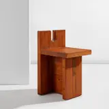 Lina Bo Bardi, Chair, designed for the SESC-Pompéia Center, São Paulo, circa 1980, Pau marfim