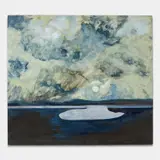 Lois Dodd, Broad Cove on a Cloudy Day