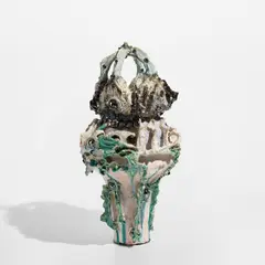 Heidi Lau, Container of Worlds I, 2023, glazed ceramic