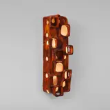 Juliette Derel, Wall light, circa 1975, Glazed ceramic, resin