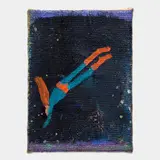 Katherine Bradford, Superman Responds 5, 2017, acrylic on burlap