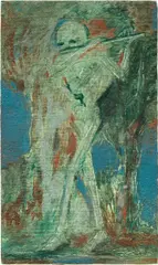 Brook Hsu, Pale Green, 2022, oil on hard maple
