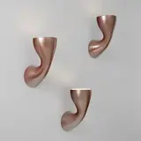 Jos Devriendt, Set of three "2CR" wall lights, 2018, Glazed stoneware