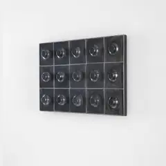 Georges Jouve, "Téton centré" tile panel, tiles produced 1960s, Glazed stoneware