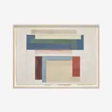 David Novros, Barranca N.M., 1972, watercolor on paper