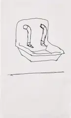 Robert Gober, Untitled, 1999, ink on paper