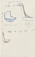 Robert Gober, Untitled (Study for DIA), 1991, graphite and ink