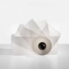 Superstudio, "Gherpe" table lamp, designed 1968, Acrylic, nickel-plated steel, plastic