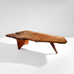 George Nakashima, "Slab" coffee table, 1959, English walnut