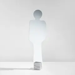 Claudio Platania, "Narciso" mirror, from the "Linea Pierre Cardin" collection, designed 1970, produced 1970-1985, Mirrored glass, marble, plastic