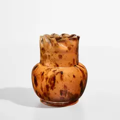 Vase by George E. Ohr, 1898-1907, Glazed earthenware, sold Feb 2023