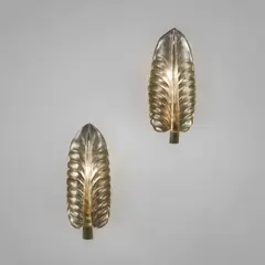 Pair of wall lights by Seguso, 1940s, Glass, sold Jun 2023