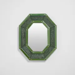 Venini, Mirror, model no. 241.2, circa 1968, Millefiori murrine glass, glass, mirrored glass, walnut