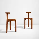 Pair of "Girafa" chairs, designed for Casa do Benin, Salvador de Bahía by Marcelo Ferraz and Marcelo Suzuki Lina Bo Bardi, circa 1987, Grumichama, offered Jun 2023