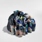 Babs Haenen, "Paysage au solstice d'hiver", 1995, Glazed porcelain