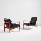 Sam Maloof, Pair of early "Hueter" armchairs