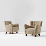 Fritz Hansen, Pair of armchairs, model no. 1669