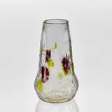 Tiffany Studios, Vase with lilies and buttercups, circa 1896, Intaglio and wheel-carved Favrile glass