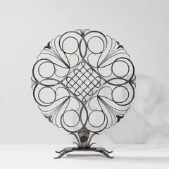 Firescreen by Gilbert Poillerat, circa 1929, Wrought iron, sold Jun 2023
