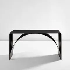 Scott Burton, "Semi-Circle Table", designed 1988, produced 2006, Stainless steel