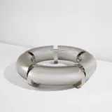 Mattia Bonetti, "Miami" coffee table, 2010, Nickel-plated bronze, glass