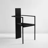Jonas Bohlin, "Concrete" armchair, designed 1980, produced circa 1990, Painted wood, painted steel