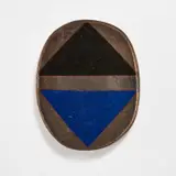 Jun Kaneko, "Untitled" (oval form), 1989, Glazed stoneware