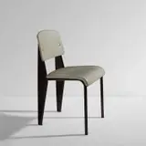 Jean Prouvé, "Semi-metal" chair, model no. 306, designed 1950, produced 1950-1969, Painted steel, vinyl upholstery