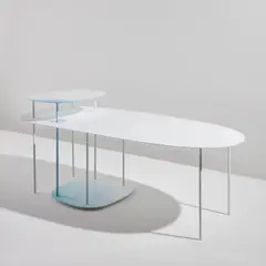 Oki Sato, "Watercolour 02" table, 2018, Painted steel