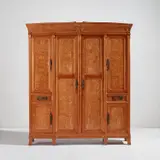 Georges de Feure, Armoire, from the "L'Art Nouveau Pavilion," Exposition Universelle, Paris, circa 1900, Burl ash-veneered wood, ash, patinated bronze