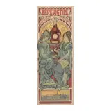 Alphonse Mucha, "Bénédictine", 1898, Lithograph in colors on two sheets of paper