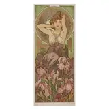 Alphonse Mucha, "L' Améthyste," from the "Les Pierres Précieuses" series
