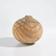 Rick Dillingham, Vessel, 1978, Broken and reassembled Raku-fired glazed earthenware