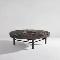 Peter Lane, "Ring" coffee table, 2012, Glazed ceramic, patinated bronze